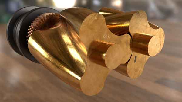 罗茨式鼓风机的三叶旋转叶片(叶泵)